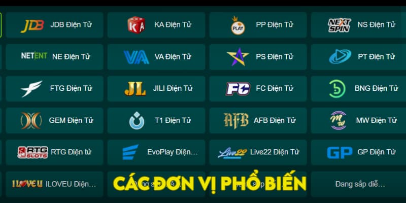 Các đơn vị phổ biến