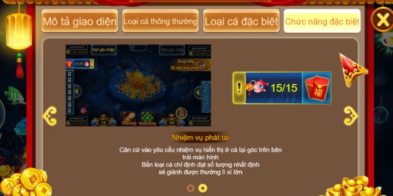 Thực hiện nhiệm vụ trong Bắn cá Tiên để tăng điểm thưởng 